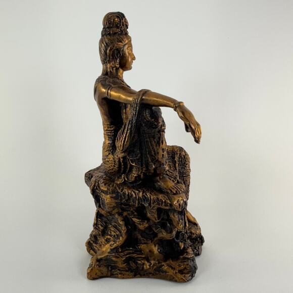 Avalokiteshwara Bodhisattva of Compassion Statue Kwan Yin Gandhara Buddha 10" - Picture 4 of 6